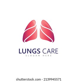 lungs logo icon vector illustration design