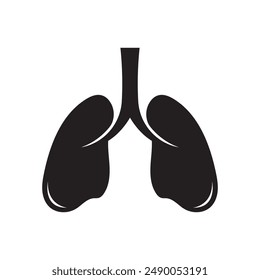 lungs logo icon vector illustration design