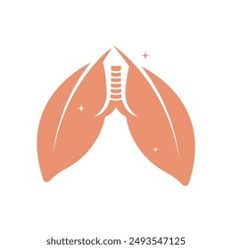 lungs logo icon vector illustration design