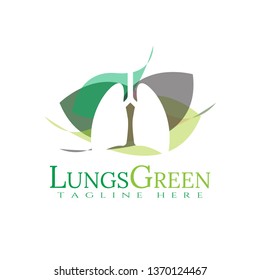 lungs logo with line art design. lung sign or symbol. health of human organs. healthy care and medical icon / emblem. lungs vector. lungs logo. lungs icons. background. vector illustration element