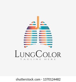 lungs logo with line art design. lung sign or symbol. health of human organs. healthy care and medical icon / emblem. lungs vector. lungs logo. lungs icons. background. vector illustration element