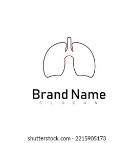 lungs logo medical symbol health