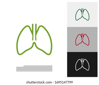 Lungs Logo Template Design Vector, Emblem, Design Concept, Creative Symbol, Icon