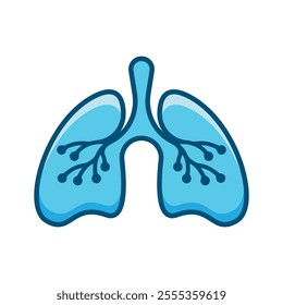 Lungs logo vector icon design