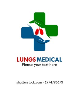 Lungs medical logo template illustration
