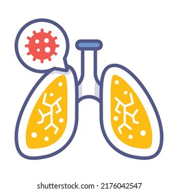 lungs Modern concepts design, vector illustration