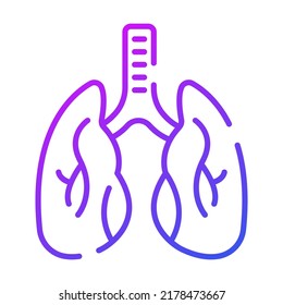 lungs Modern concepts design, vector illustration