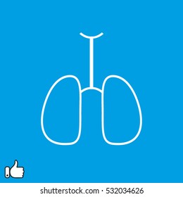 lungs, organ, medicine, vector illustration EPS 10