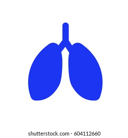 Lungs organ minimalistic icon