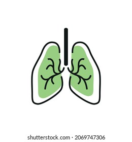 lungs organ respiration part detail icon