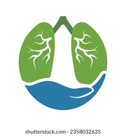 Lungs organs human icon vector on trendy design