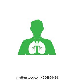 Lungs, people icon vector illustration eps10.