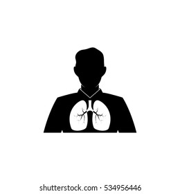 Lungs, people icon vector illustration eps10.