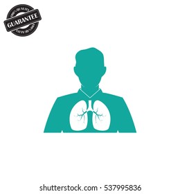 Lungs, people icon vector illustration eps10.