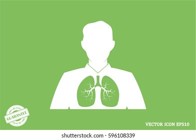 Lungs, people icon vector illustration eps10.