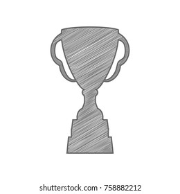Lungs of the person. Vector. Shaded gray icon on white background. Isolated.