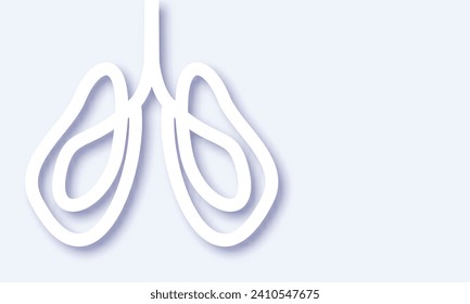 Lungs symbol. Breathing. Lunge exercise. Lung cancer (asthma, tuberculosis, pneumonia). Respiratory system. World Tuberculosis Day. World Pneumonia Day. Health care