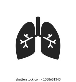 Lungs vector icon
