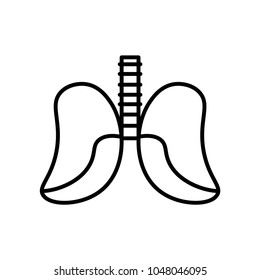 lungs vector icon