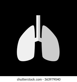 Lungs -  vector icon