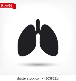 lungs vector icon