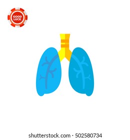 Lungs Vector Icon