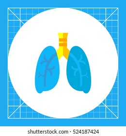 Lungs Vector Icon