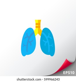 Lungs Vector Icon