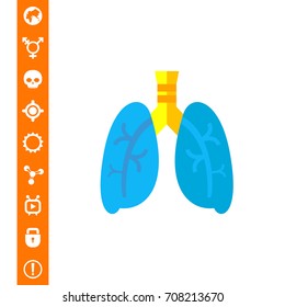 Lungs Vector Icon