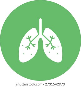 Icono de Vector de pulmones. Se puede utilizar para aplicaciones de impresión, móviles y de Web.