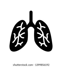 Lungs Vector Icon Design Template