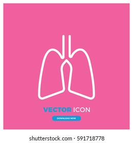 lungs vector icon illustration