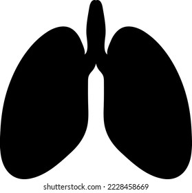 lungs vector icon illustration on white background..eps
