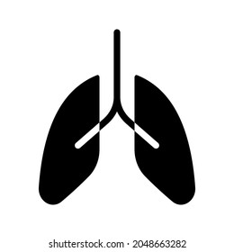 Lungs Vector Icon. Medical symbol. vector illustration