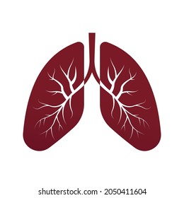 Lungs Vector Icon. Medical symbol. vector illustration