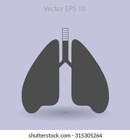 Lungs vector illustration