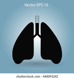 Lungs vector illustration