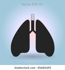 Lungs vector illustration