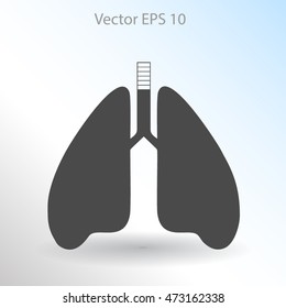 Lungs vector illustration
