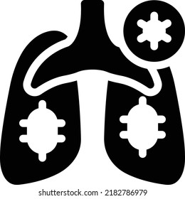 lungs  Vector illustration on a transparent background. Premium quality symmbols. Glyphs vector icons for concept and graphic design. 
