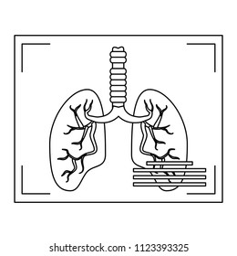 lungs xray icon
