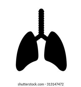 Lungs Xray Vector Icon Stock Vector (Royalty Free) 313147472 | Shutterstock