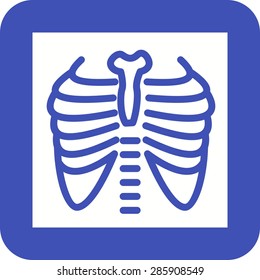 Lungs,x-ray, chest icon vector image. Can also be used for healthcare and medical. Suitable for mobile apps, web apps and print media.