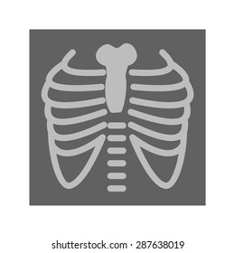 Lungs,x-ray, chest icon vector image. Can also be used for healthcare and medical. Suitable for mobile apps, web apps and print media.