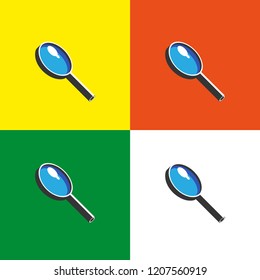 Lupa iconic symbol