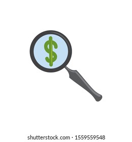 lupe design, Money finance commerce market payment invest and buy theme Vector illustration