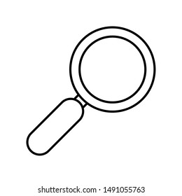 Lupe design, Tool search magnifying glass zoom lens and exploration theme Vector illustration