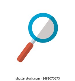 Lupe design, Tool search magnifying glass zoom lens and exploration theme Vector illustration