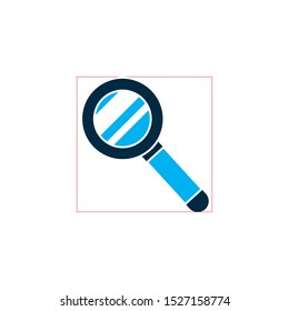 Lupe design, Tool search magnifying glass zoom lens and exploration theme Vector illustration