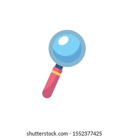 Lupe design, Tool search magnifying glass zoom lens and exploration theme Vector illustration